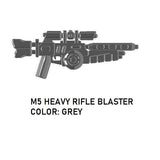 Bigkidbrix M5 Blaster Rifle for Minifigures -Pick Color!- Star Wars  NEW