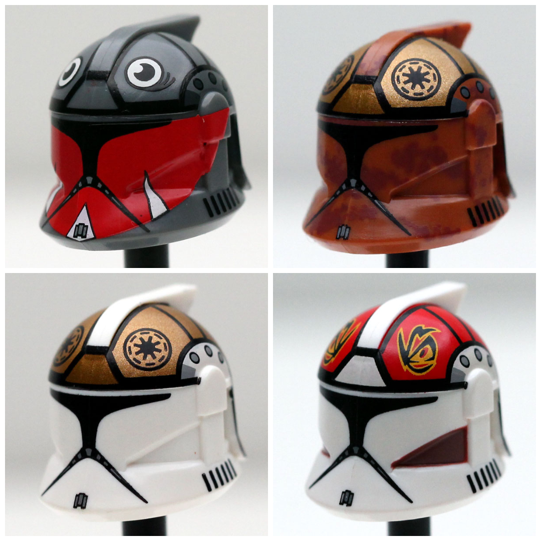 clone motorcycle helmet Clone Army Customs RP1 Clone Gunner Helmet for SW Minifigures -Pick St – Nashvegas Bricks