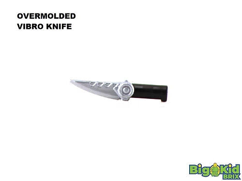 Bigkidbrix OVERMOLDED VIBRO KNIFE for Minifigures -Pick Color!- NEW