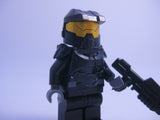 Custom SPARTAN Space Marine Minifigure with CAC Armor, Brickarms Rifle