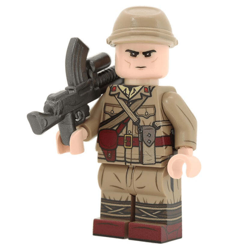WW2 Japanese Army Machine Gunner (Burma) Minfigure -United Bricks