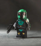 Arealight Boba Fett Epic Minifigure-Custom Helmet, Vambraces