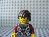 Custom Dark Brown HERO HAIR Swept Back for Minifigures -Brickforge-