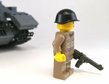 Brickarms SSh-40 RUSSIAN HELMET WW2 for Minifigures -Pick your Color!-
