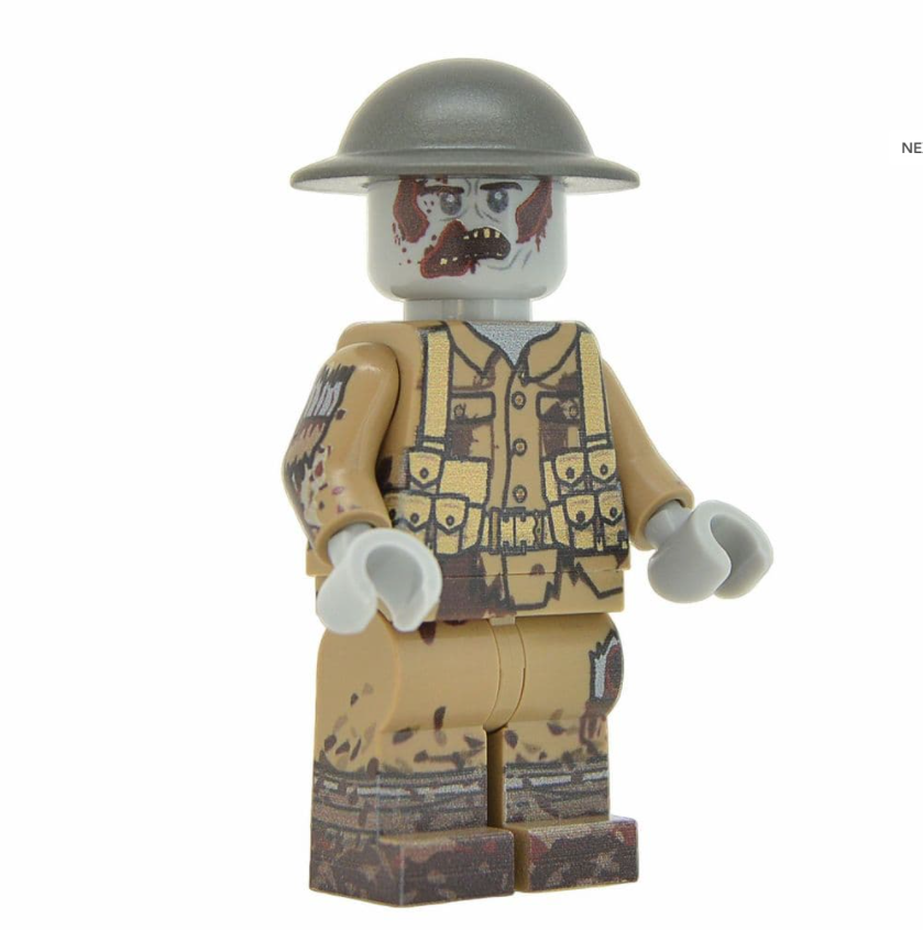 WW1 British Soldier Zombie Minifigure - United Bricks – Nashvegas