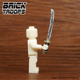 Leyile Custom UV Printed KATANA Swords for Minifigures -Pick Color!-