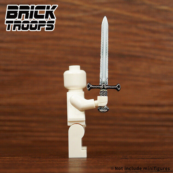 Leyile Custom Knight Sword B for Minifigures -Pick Color!- Castle Weapon