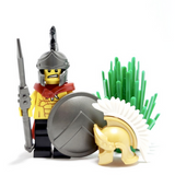 Custom Greco Roman Helmet and Plume for Minifigures  -Pick Color! NEW