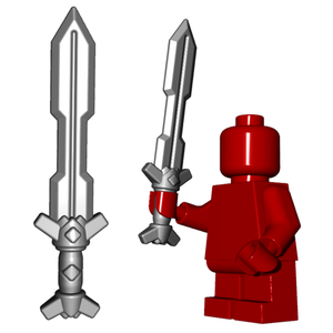 Brickwarriors DWARF SWORD for Minifigures -Pick color- Castle LOTR