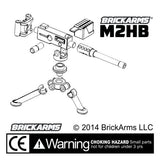 BRICKARMS M2HB Heavy Machine Gun for Custom Minifigures NEW Soldier Military