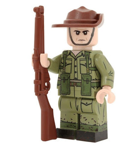 WW2 British Army Rifleman (Burma)  Minifigure - United Bricks