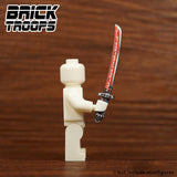 Leyile Custom UV Printed KATANA Swords for Minifigures -Pick Color!-