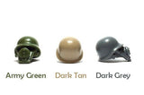 Brickwarriors US GAS MASK Helmet -for Soldier Minifigures-Pick your Color! WWII