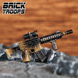 Custom M4 Rifle Variants for Minifigures -Pick Color!-  NEW Brick Troops Leyile