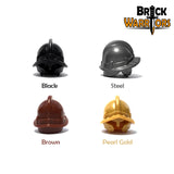 Custom City Watch Helm for Minifigures Knights Castle -Pick your Color! NEW