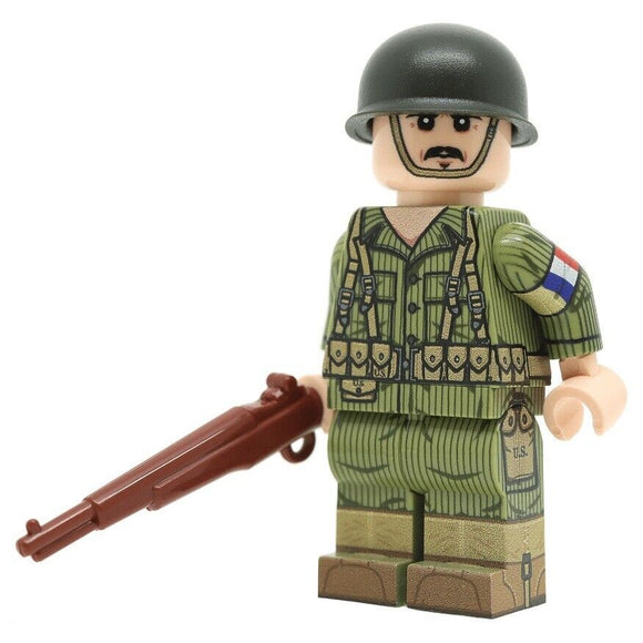 WW2 French Army Rifleman (American Equipped) Minifigure - United Bricks