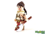 Custom "Slave Princess" Minifigure Printed on Genuine Lego Parts -by BKB