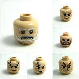 Genuine Lego Custom Printed HEADS - printing by Fig-fab Labs -Pick Style!