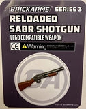 BrickArms SABR Shotgun for Minifigures - Pick Plain Color or Reloaded- NEW