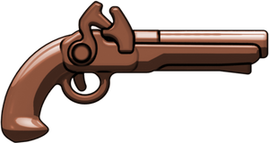 Brickarms Flintlock Pistol Weapon for Minifigures -Pick Color!-  NEW