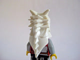 Custom WOLF PELT HELM for  Minifigures Black White or Brown -Castle Viking