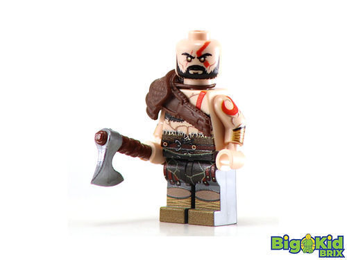 Custom God of War Minifig Printed on Genuine Lego Parts -by BKB