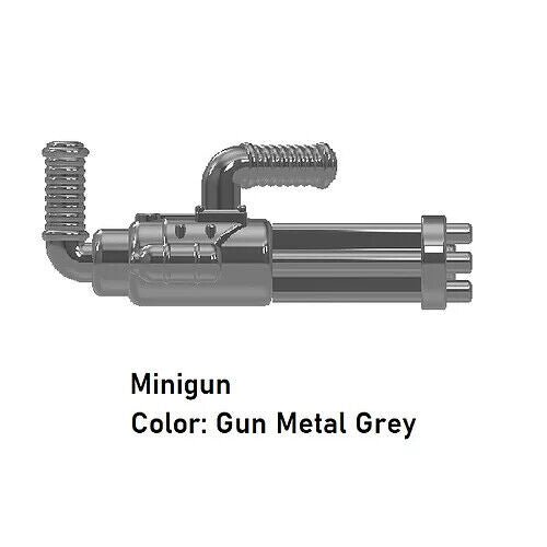 Custom MINIGUN Rotary Cannon for Minifigures -Pick Color!- Star Wars  NEW