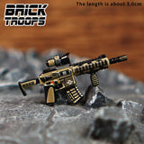 Custom M4 Rifle Variants for Minifigures -Pick Color!-  NEW Brick Troops Leyile