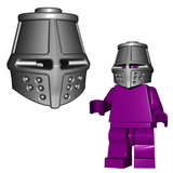 Custom GREAT HELM for  Minifigures Knights Templar -Pick your Color!-
