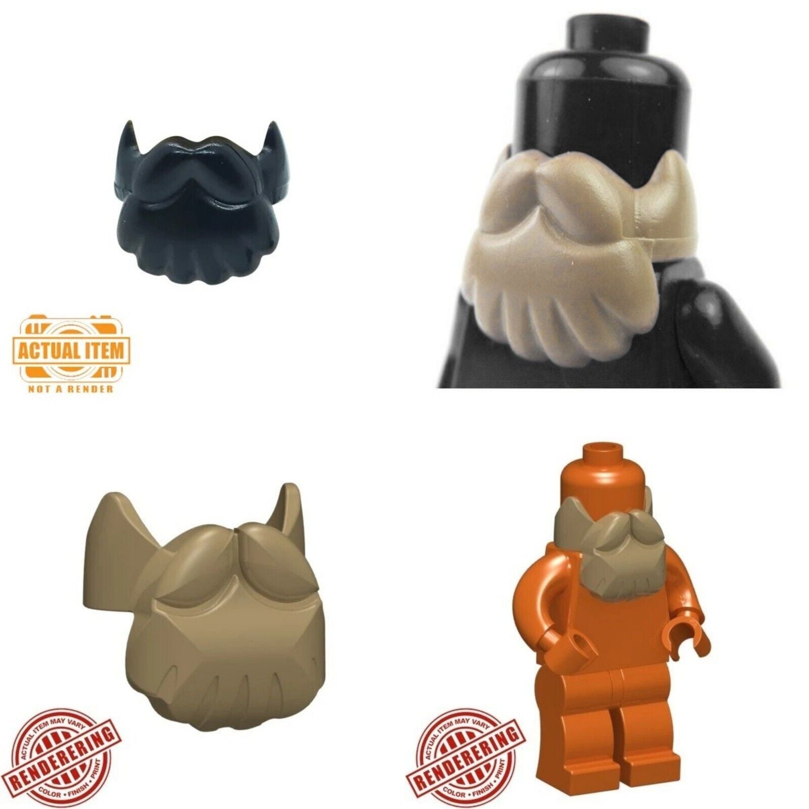 Brickforge Brickforge Dwarf Beard for Minifigures LOTR Castle Project -Pick your ...