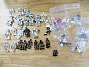 Custom CLONE Minifigures UV Printed on Genuine Lego Parts