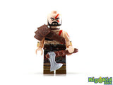 Custom God of War Minifig Printed on Genuine Lego Parts -by BKB