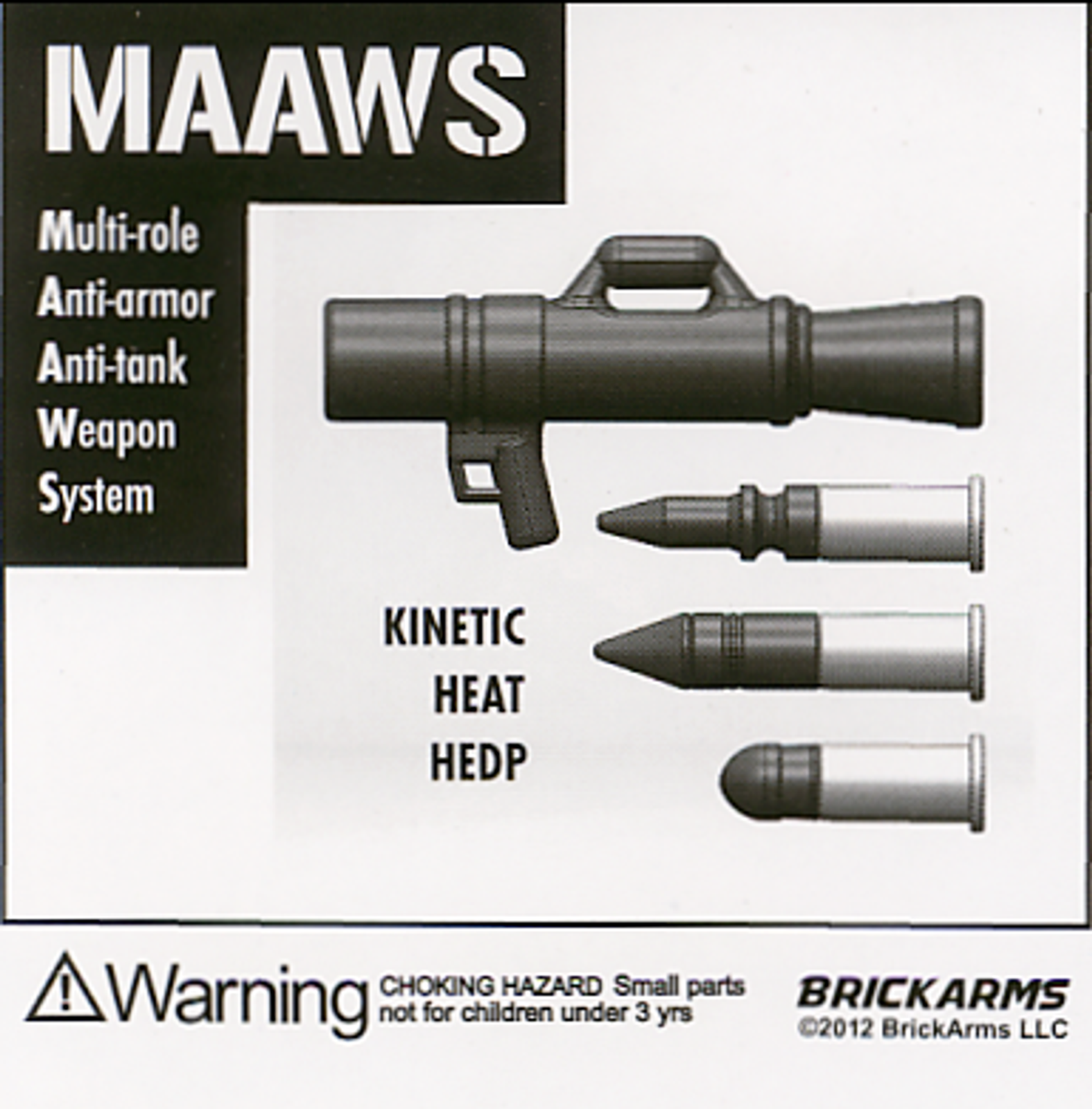 BrickArms MAAWS Arma Anticarro Nera Per Minifigure - Nuova - Foto 5