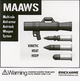 BrickArms MAAWS Anti Tank Weapon for Minifigures NEW Gunmetal