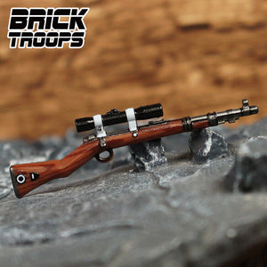 Custom Kar98 Sniper Rifle for Minifigures -Pick Color!-  NEW Brick Troops Leyile