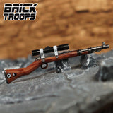 Custom Kar98 Sniper Rifle for Minifigures -Pick Color!-  NEW Brick Troops Leyile