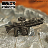 Custom M4 Rifle Variants for Minifigures -Pick Color!-  NEW Brick Troops Leyile