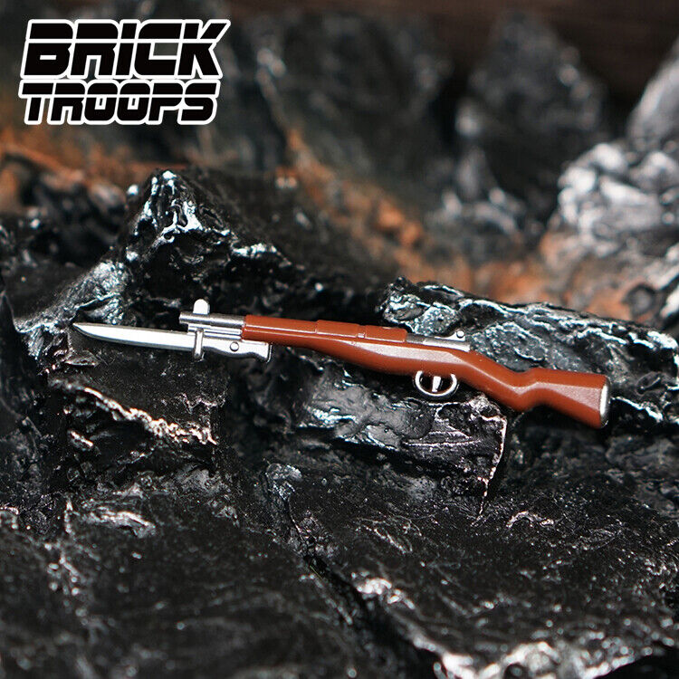 WW2 Soldier In Splinter Camo Jacket (Kar98) Minifigure - United Bricks - Foto 3