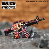 Custom M4 Rifle Variants for Minifigures -Pick Color!-  NEW Brick Troops Leyile