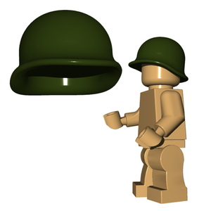 Brickwarriors US M1 Helmet for WWII Minifigures -Pick your Color!-