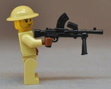 BrickArms BREN LMG -Gunmetal- for Custom Minifigures NEW WW2 British Soldier