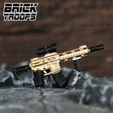 Custom M4 Rifle Variants for Minifigures -Pick Color!-  NEW Brick Troops Leyile