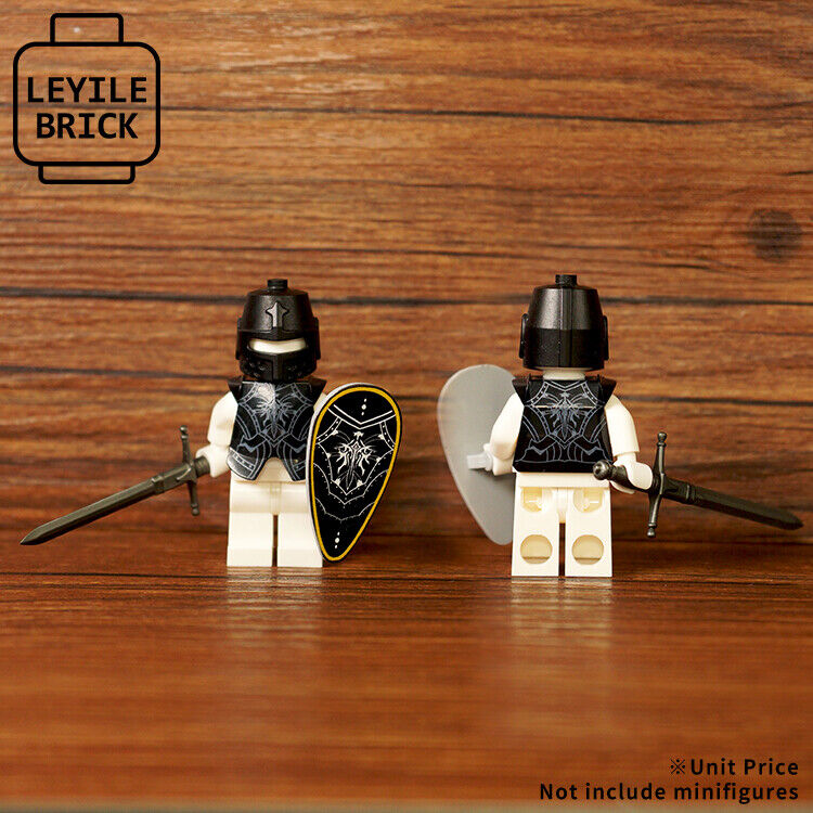 Leyile Custom Knight Accessory Pack for Minifigures -Pick Color