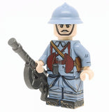 WW1 French Soldier with Chauchat Minifigure - United Bricks