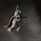 Arealight Boba Fett 1313 Minifigure-Custom Helmet, Vambraces