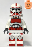 Genuine Lego Phase 2 Clone Shock Trooper Minifigure  w/Blaster -sw1305- 75372 75