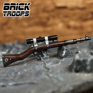 Custom Kar98 Sniper Rifle for Minifigures -Pick Color!-  NEW Brick Troops Leyile