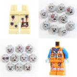 Custom Zombie Minifigure Parts -Printed On Real Lego Minifigure Parts!