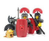 Custom Roman Helmet and Plumes for Minifigures  -Pick Color! NEW