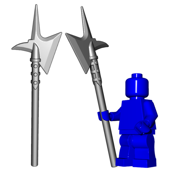 Custom City Watch Halberd for Minifigures -Pick your Color! Castle LOTR -NEW